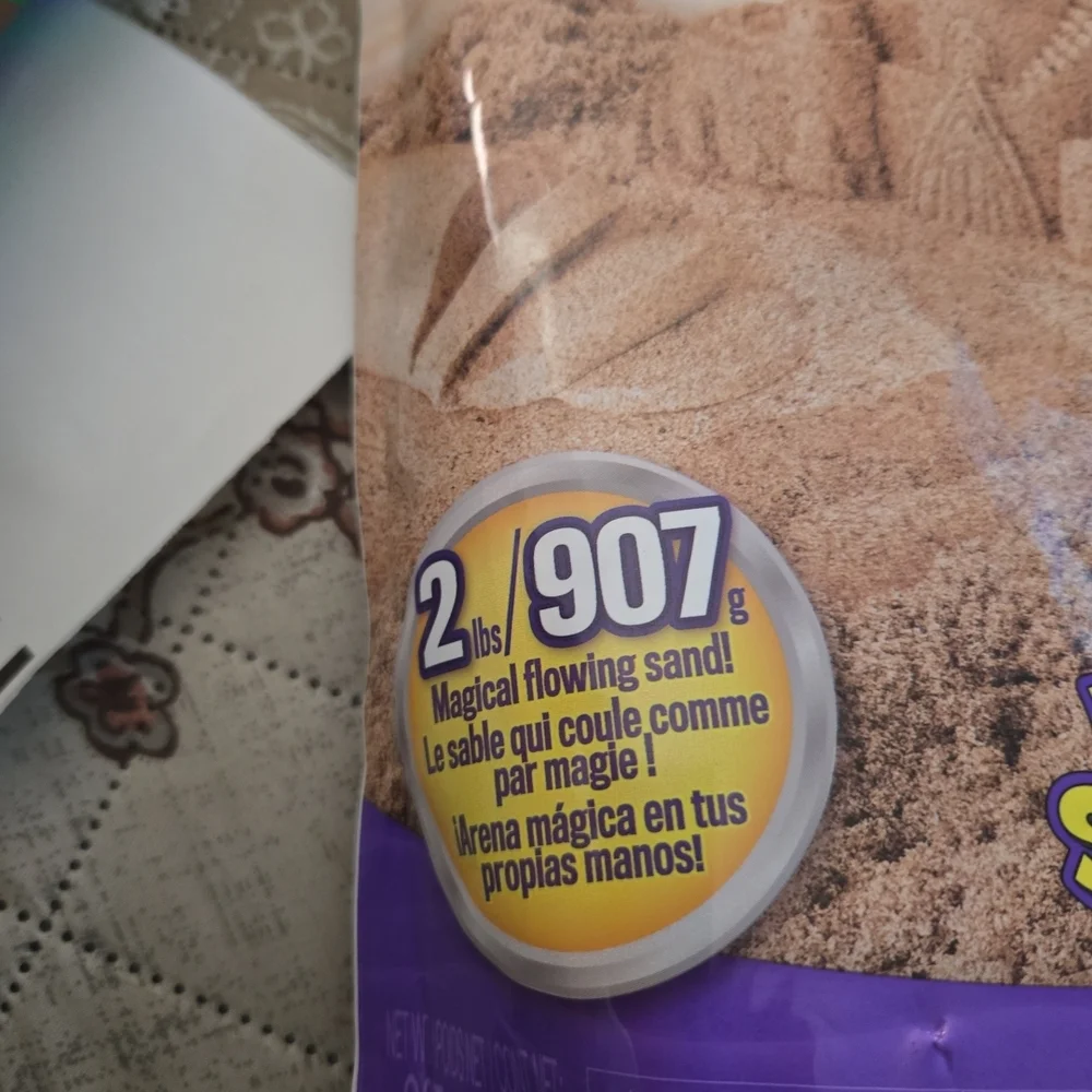 Kinetic Sand 2 lbs Yellow Play Sand Moldable Sensory Toys for Kids‎ Resealable
